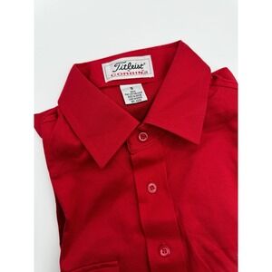 Titelist By Corbin S Small Short Sleeve Polo Shirt Red Pocket Japan Vintage Golf